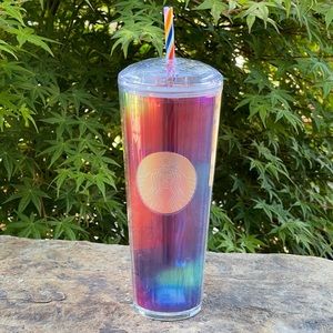 NWT Starbucks Iridescent Rainbow Tumbler- 24oz